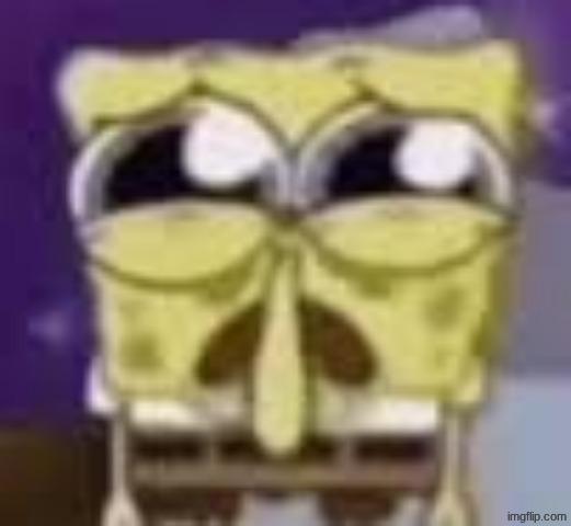 Spunchbop all sad n shit | image tagged in spunchbop all sad n shit | made w/ Imgflip meme maker