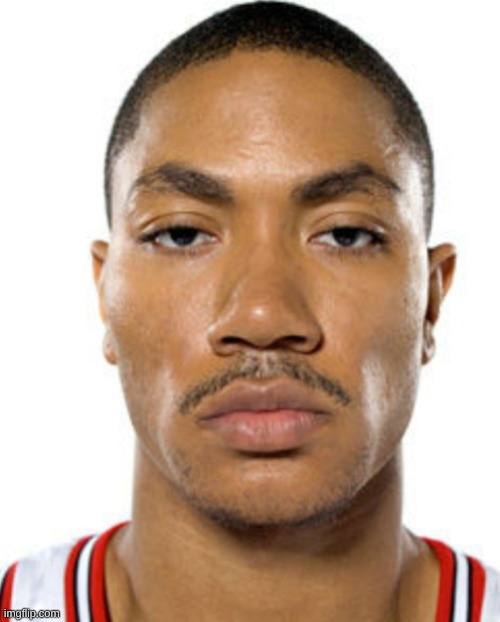 image tagged in derrick rose straight face | made w/ Imgflip meme maker