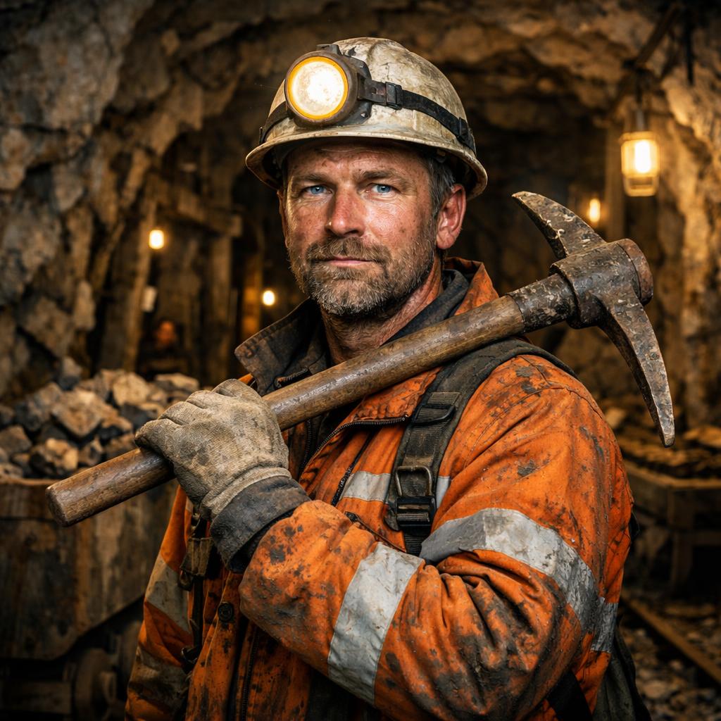 mining worker Blank Meme Template