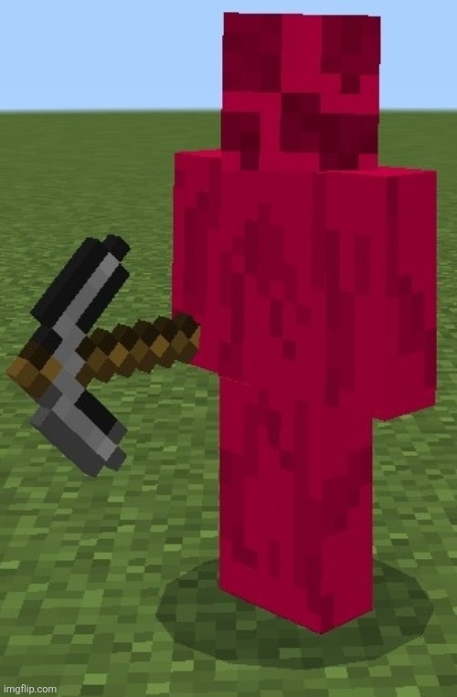 I made a minecraft skin out of the meaty creepypasta from the Russian gmod community (i found meaty on the gmod arg wiki) | made w/ Imgflip meme maker