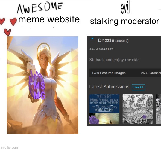 . | stalking moderator; meme website | made w/ Imgflip meme maker