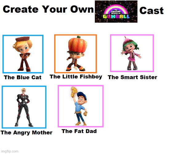 The Amazing World of Rancis | image tagged in make your own gumball cast meme | made w/ Imgflip meme maker