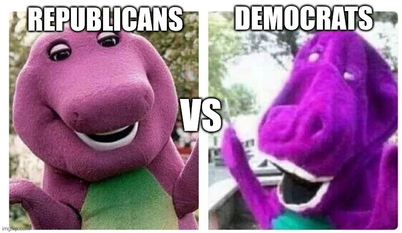 Final Exams Be Like... | Democrats; Republicans; Vs | image tagged in final exams be like | made w/ Imgflip meme maker