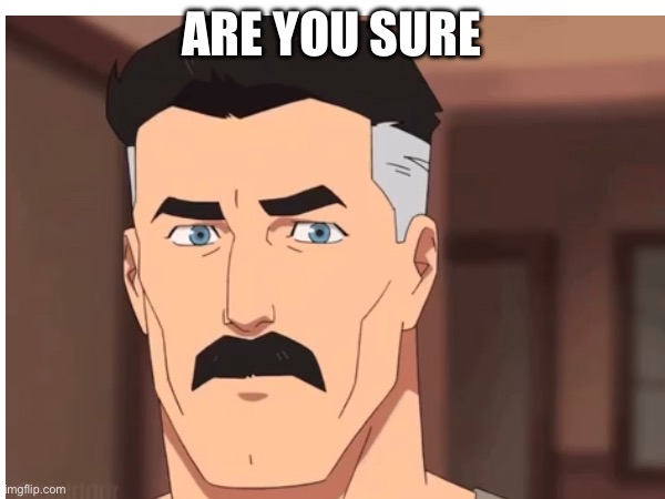 Are you sure | made w/ Imgflip meme maker