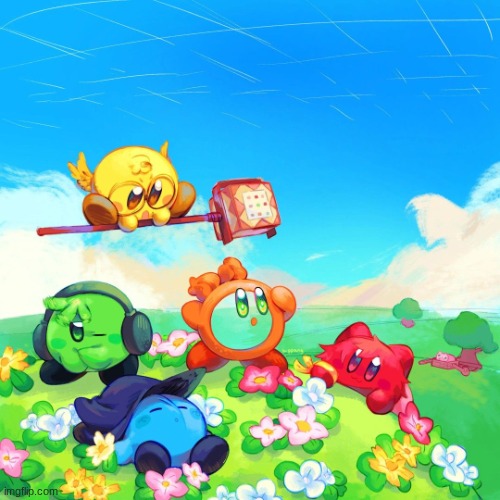 Found this | image tagged in alan becker,kirby,cute | made w/ Imgflip meme maker
