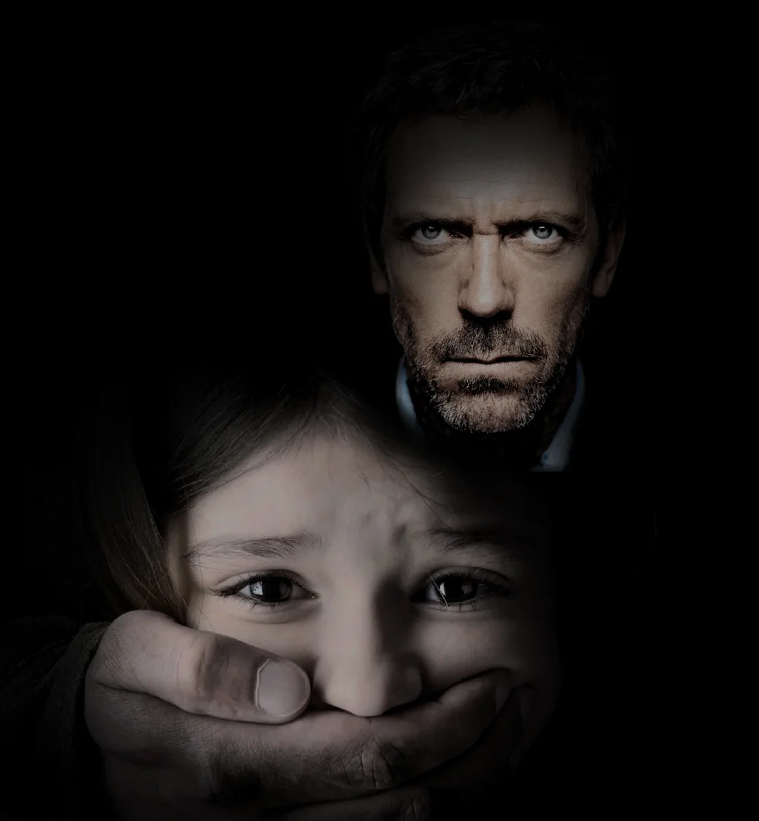 House MD covering girl’s mouth Blank Meme Template