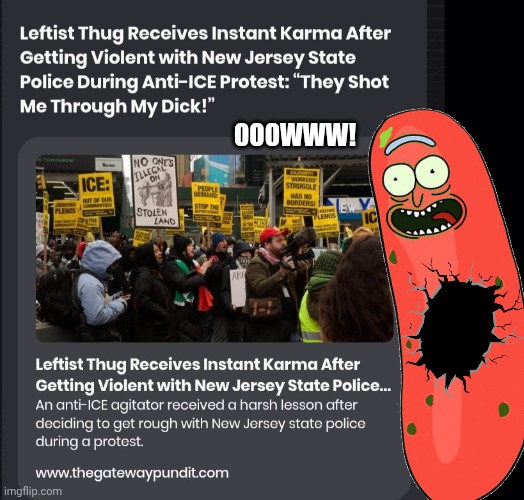 Pinko shot thru the johnson | Ooowww! | image tagged in screenshot_20260601_015633_chrome jpg,black background,leftist,dick pic | made w/ Imgflip meme maker