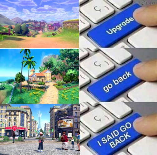 I hate how both Scarlet/Violet and Legends Z-A look | image tagged in i said go back,legends z-a hate meme | made w/ Imgflip meme maker
