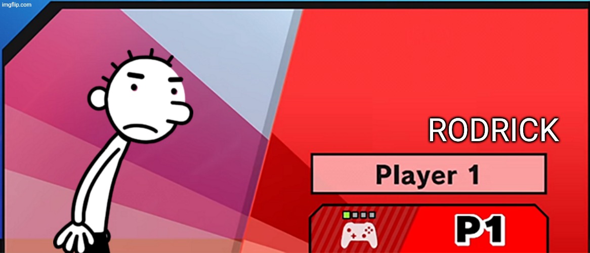 About to make a smash bros fan game with book characters | Rodrick | image tagged in character select smash | made w/ Imgflip meme maker
