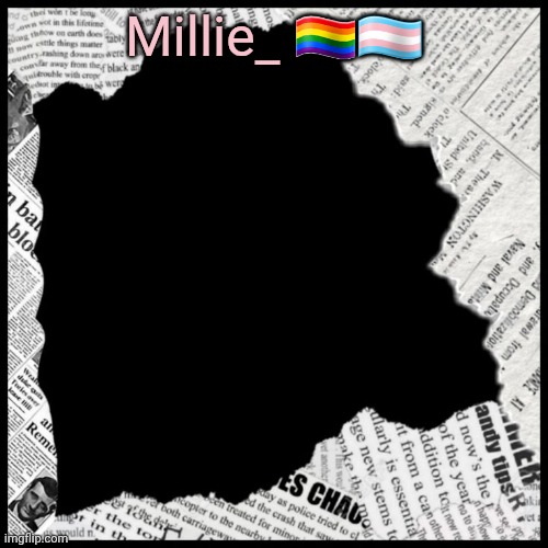 High Quality Millie's pride month announcement template Blank Meme Template