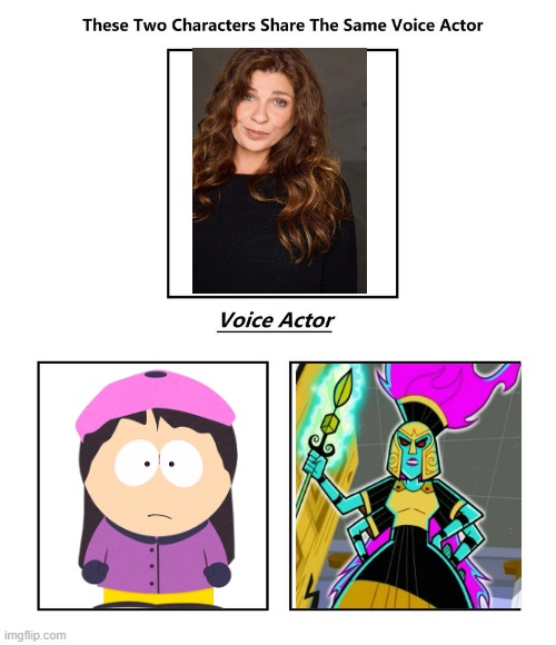 April Stewart | image tagged in same voice actor,south park,danny phantom,april stewart,comedy central,nickelodeon | made w/ Imgflip meme maker