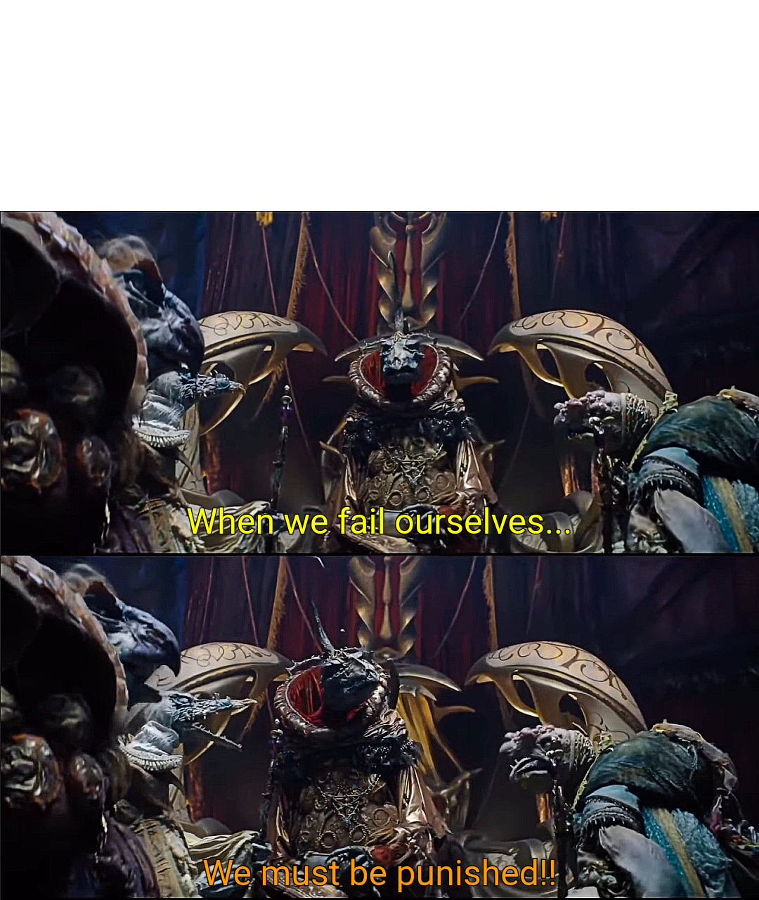 When we Fail Ourselves Blank Meme Template