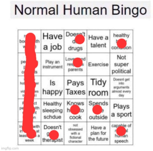 I will die on this hill, right hand on the Bible, nothing but the truth, women (cis or trans) are hotter than femboys. | image tagged in normal human bingo | made w/ Imgflip meme maker