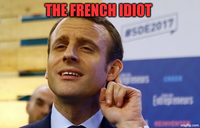 MACRON | The french idiot | image tagged in macron | made w/ Imgflip meme maker