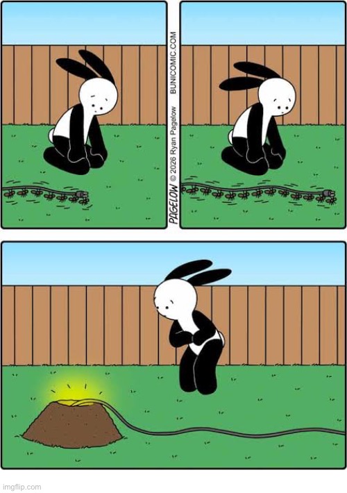 Buni Comics | image tagged in comics,buni comics,ants,ant hill,extension cord,stealing power | made w/ Imgflip meme maker