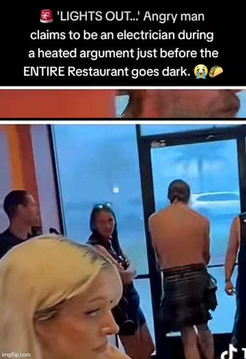 Electrician called meth head , turns power off building | image tagged in wtf | made w/ Imgflip meme maker