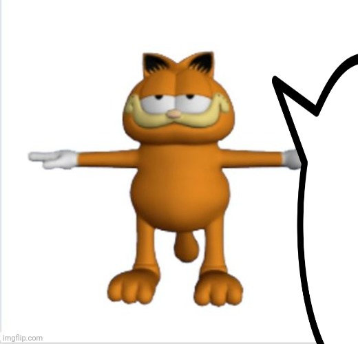 garfield t-pose | image tagged in garfield t-pose | made w/ Imgflip meme maker