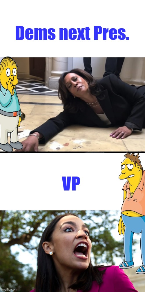 Dems next Pres. VP | image tagged in drunk kamala | made w/ Imgflip meme maker