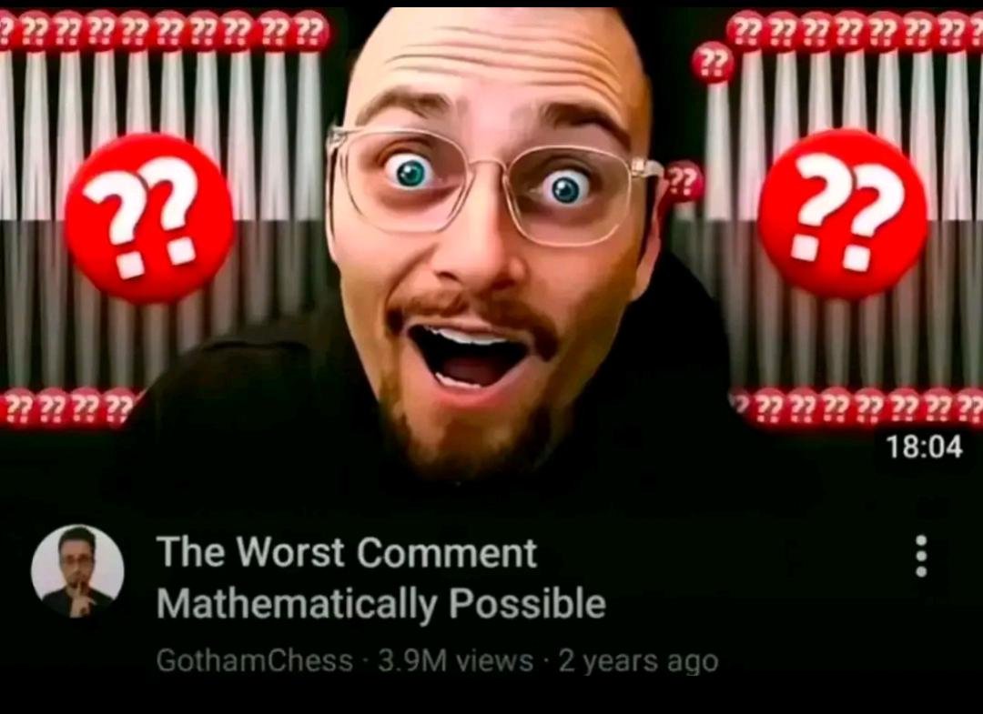 High Quality the worst comment mathematically possible Blank Meme Template