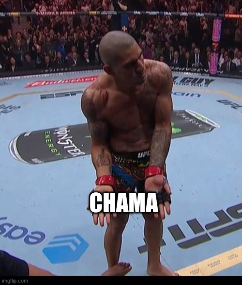 UFC 300 Alex Pereira | chama | image tagged in ufc 300 alex pereira | made w/ Imgflip meme maker