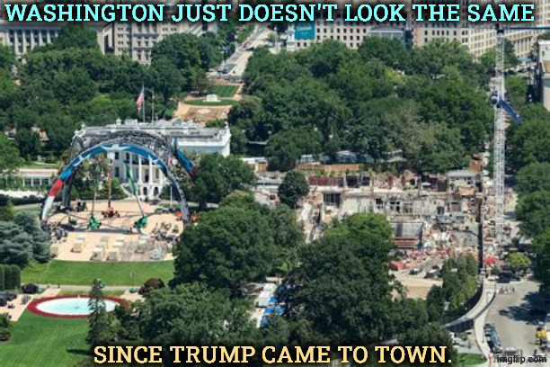 Now Washington looks like a Trump project | Washington just doesn't look the same; since Trump came to town. | image tagged in now washington looks like a trump project,washington dc,trump,corruption,vulgar,destruction | made w/ Imgflip meme maker