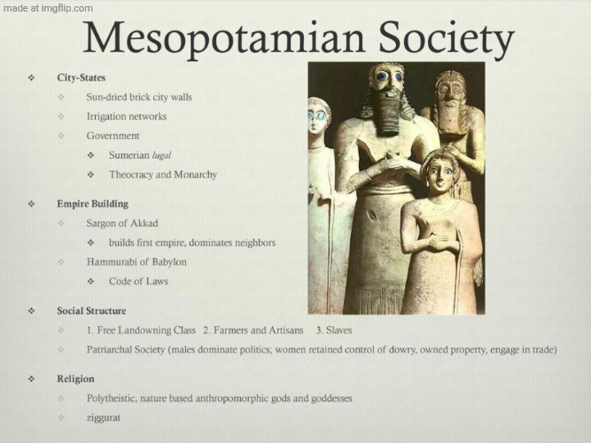 Mesopotamian Society | image tagged in mesopotamian society | made w/ Imgflip meme maker