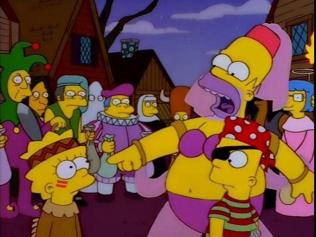 High Quality Homer Lisa Witch Blank Meme Template