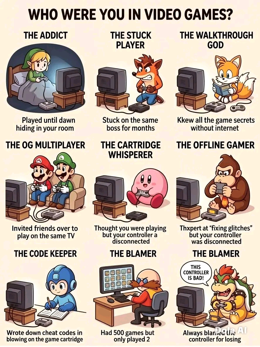 gamer type Blank Meme Template