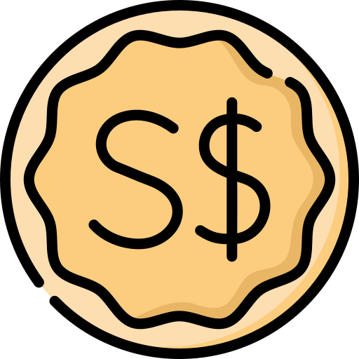Singapore Dollar Gold Coin Blank Meme Template