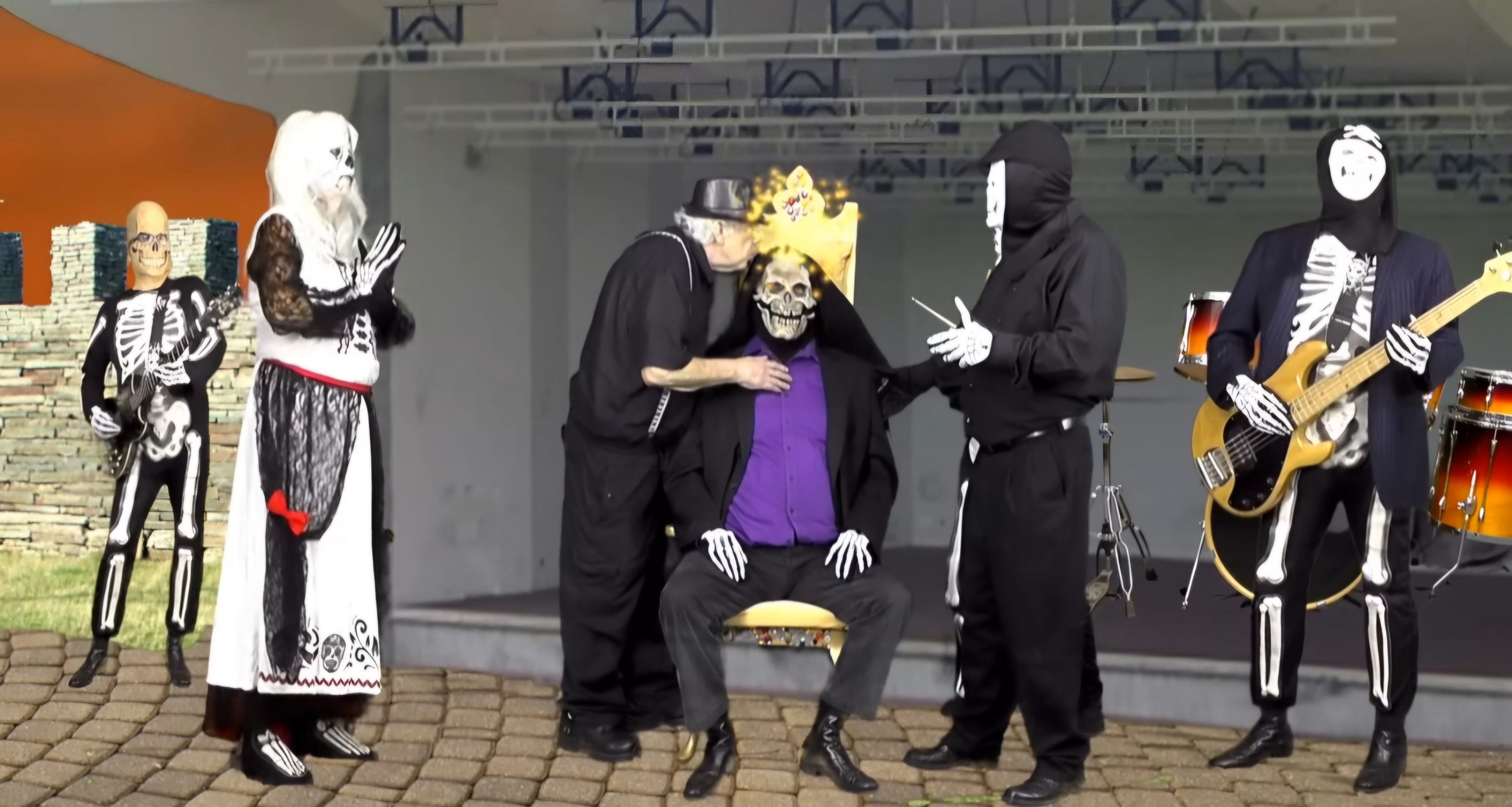Songwriter X and The Skeleton Band Blank Meme Template