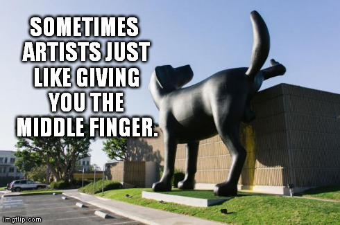 SOMETIMES ARTISTS JUST LIKE GIVING YOU THE MIDDLE FINGER. | image tagged in bad art | made w/ Imgflip meme maker