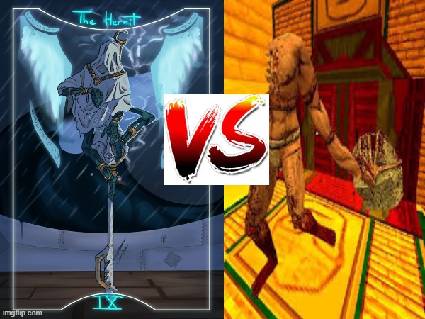 ferryman vs sisyphean insurrectionist | image tagged in ultrakill,fun | made w/ Imgflip meme maker