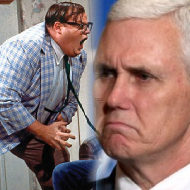 Chris Farley and Mike Pence Blank Meme Template