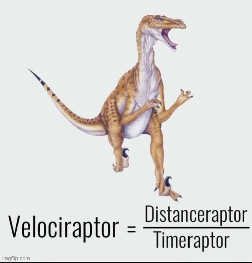 Now you need to find the acceleraptor | image tagged in velociraptor,timeraptor,distanceraptor | made w/ Imgflip meme maker