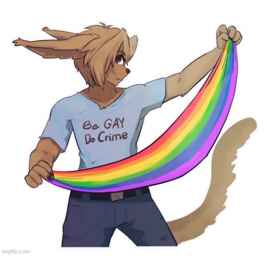 happy pride, and men's mental health month (art by CordusMKII) | image tagged in alaric,twokinds,pride,mental health | made w/ Imgflip meme maker