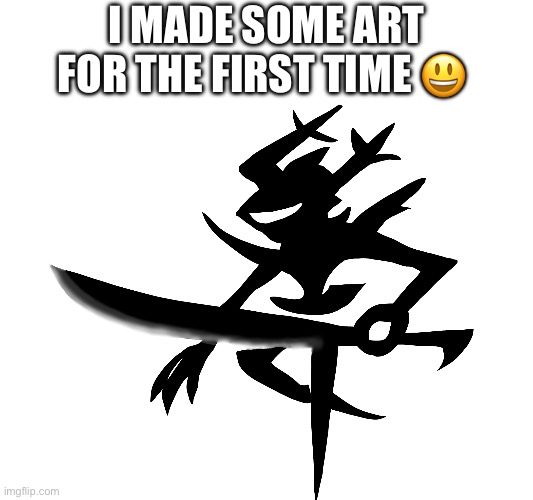 Yay | I made some art for the first time 😃 | image tagged in img_0698 png,fanart | made w/ Imgflip meme maker