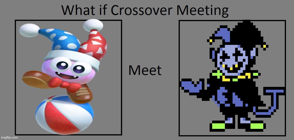 Someone else has probably had this idea before but | image tagged in what if crossover meet this character | made w/ Imgflip meme maker