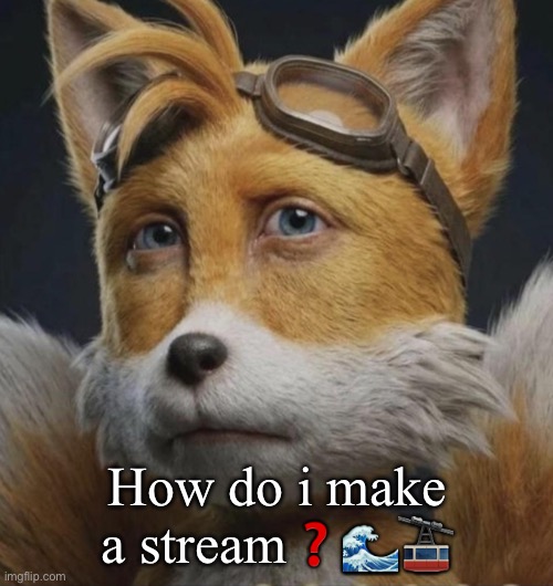 tiki tiki tiki? | How do i make a stream❓🌊🚠 | image tagged in son | made w/ Imgflip meme maker
