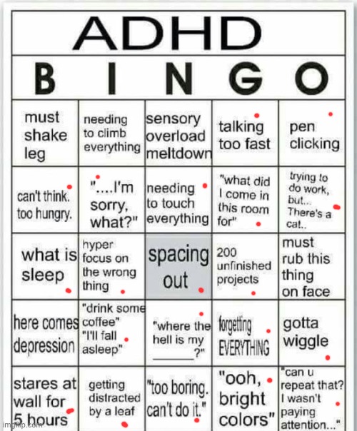 Call m ash cause im catching em all | image tagged in adhd bingo | made w/ Imgflip meme maker