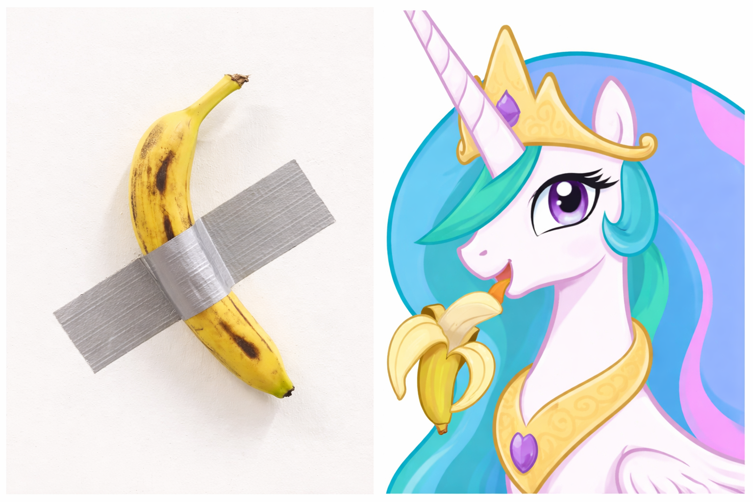 Princess Celestia reaction to contemporary artwork Blank Meme Template