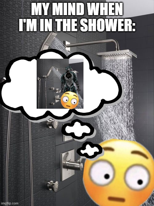 When Your In The Shower: | My mind when i'm in the shower: | image tagged in shower jpg | made w/ Imgflip meme maker