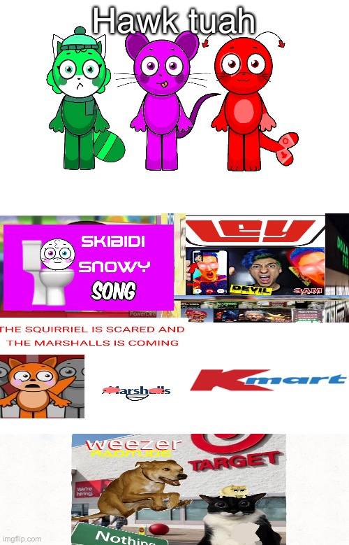 Umm... | Hawk tuah | image tagged in furry,marshall,skibidi toilet | made w/ Imgflip meme maker