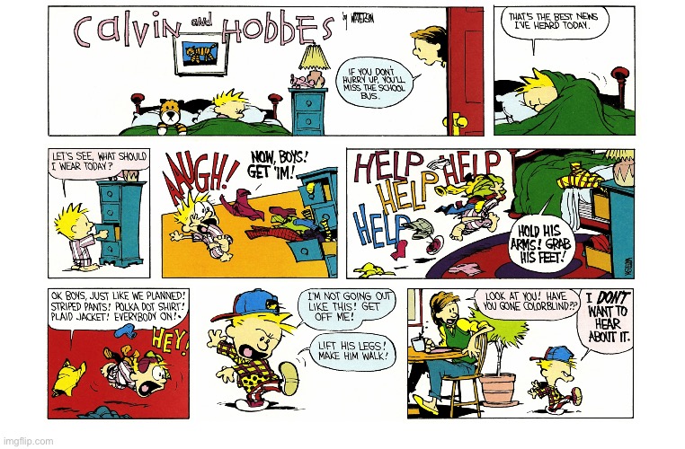 image tagged in calvin and hobbes,comics | made w/ Imgflip meme maker