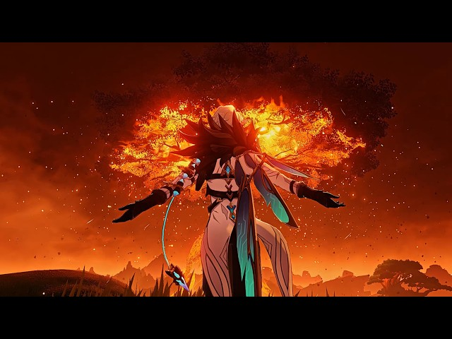 Dottore Irminsul Burning Blank Meme Template