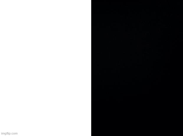 Was called racist because I didn't use a white image and a black image. So here you go | image tagged in black background | made w/ Imgflip meme maker