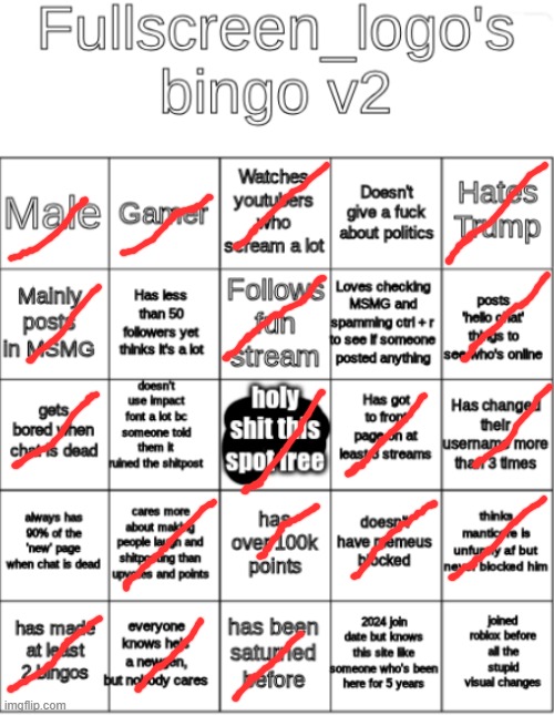 fullscreens bingo v2 | image tagged in fullscreens bingo v2 | made w/ Imgflip meme maker