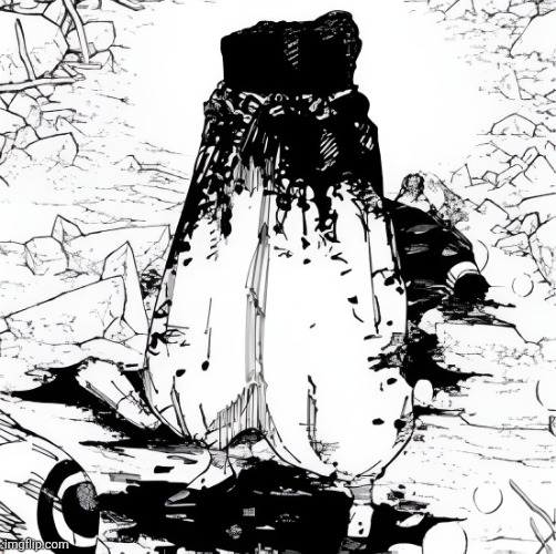 Gojo Satoru dead | image tagged in gojo satoru dead | made w/ Imgflip meme maker