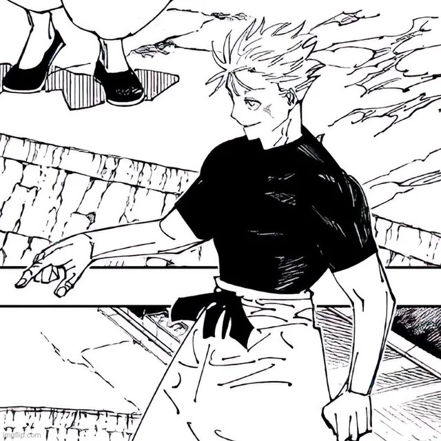 shinjuku gojo is so cute why did he have to get one tapped | made w/ Imgflip meme maker