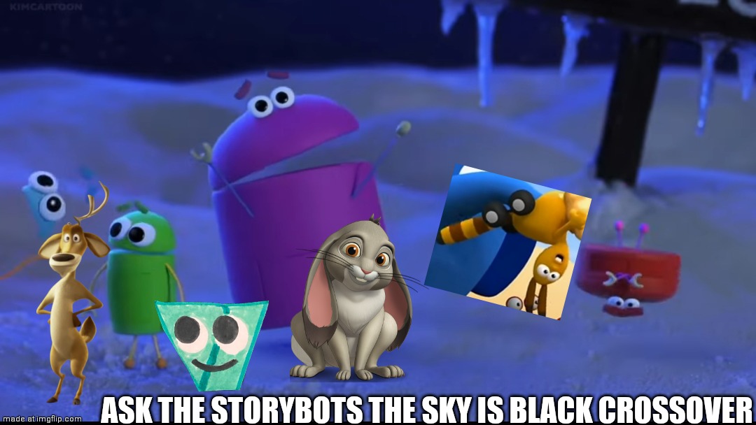 The sky is black The end is near Blank Meme Template
