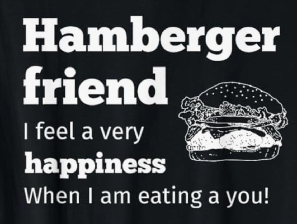 Hamberger friend Blank Meme Template